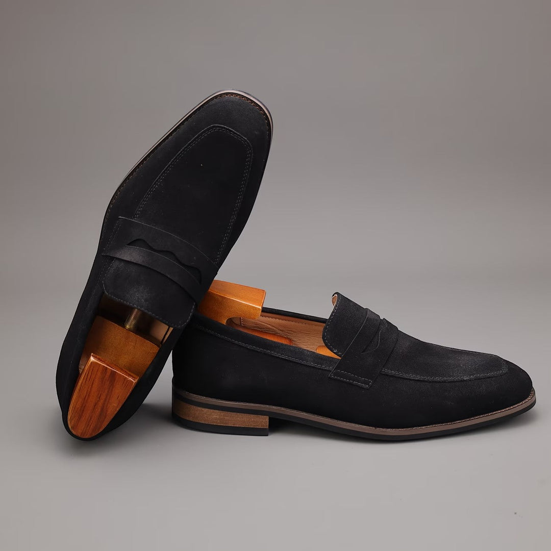 Men's Suede Penny Summer Loafers – Kalanzo