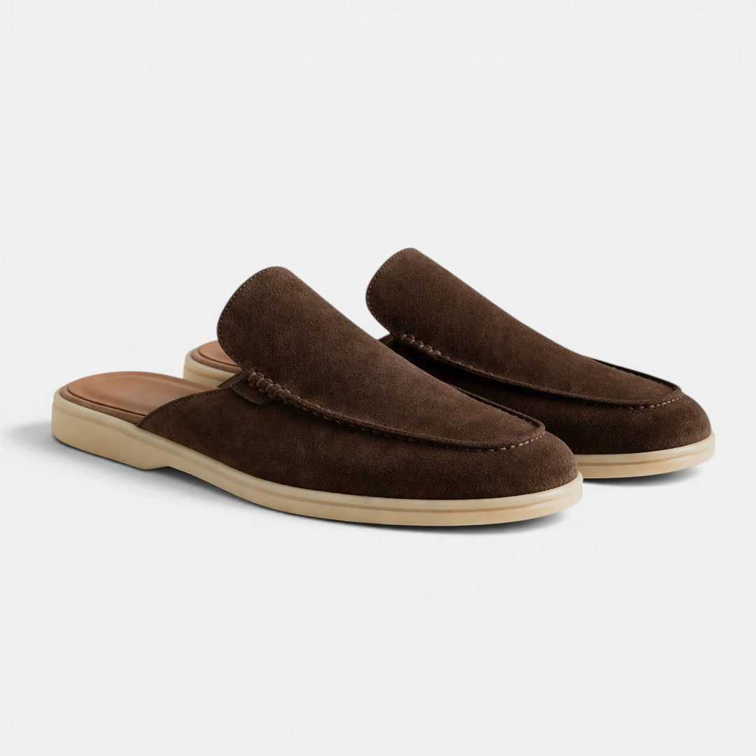 Men's Slip-On Suede Mules – Kalanzo