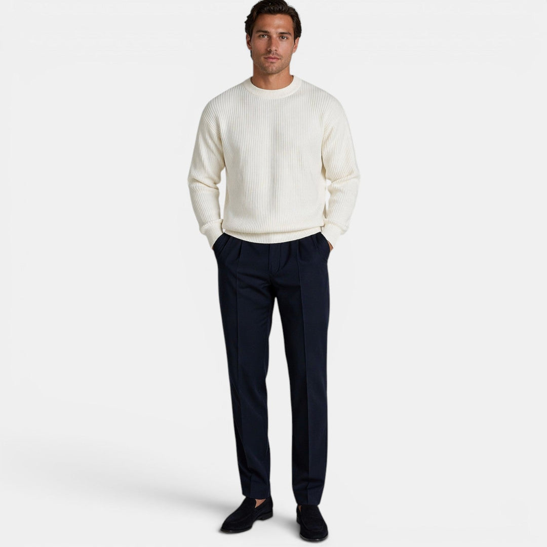 Men's Knit Crewneck Sweater – Kalanzo