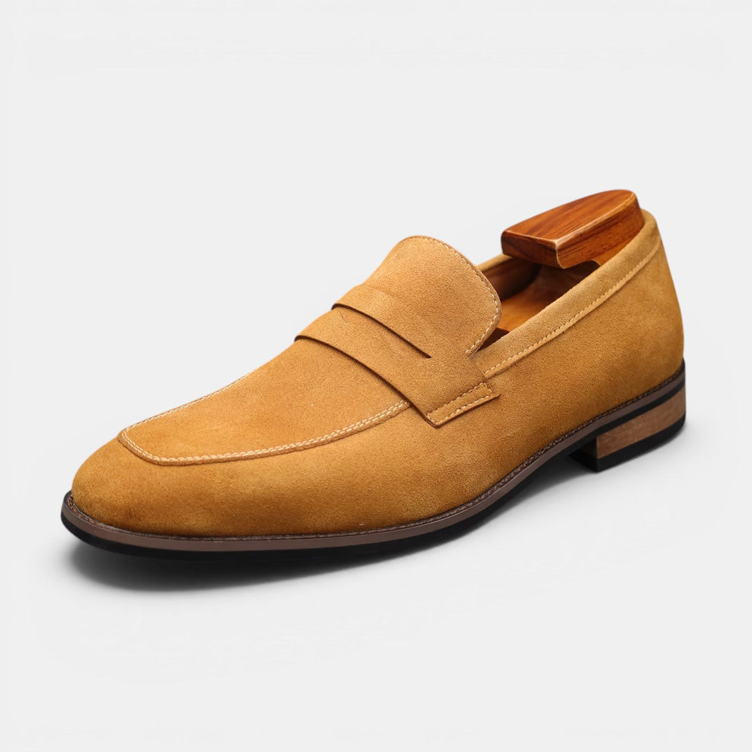 Men's Suede Penny Summer Loafers – Kalanzo