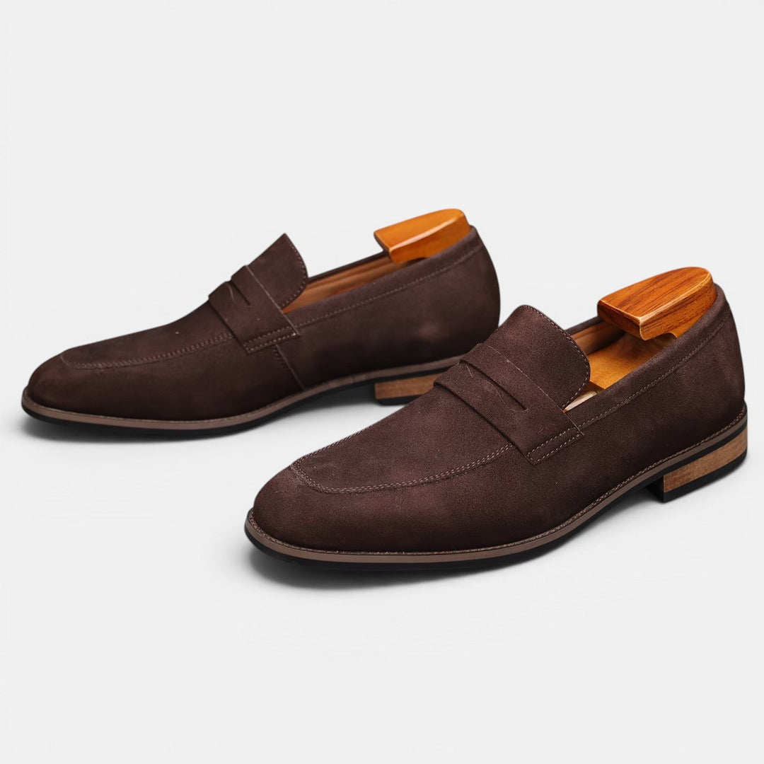 Men's Suede Penny Summer Loafers – Kalanzo