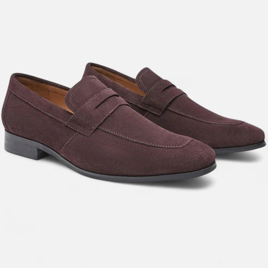 Men's Old Money Suede Penny Loafers – Kalanzo