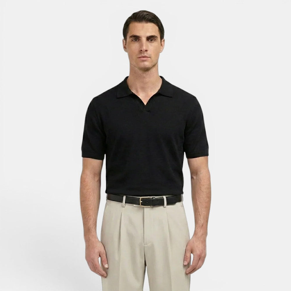 Men's Pleated Straight-Leg Trousers – Kalanzo