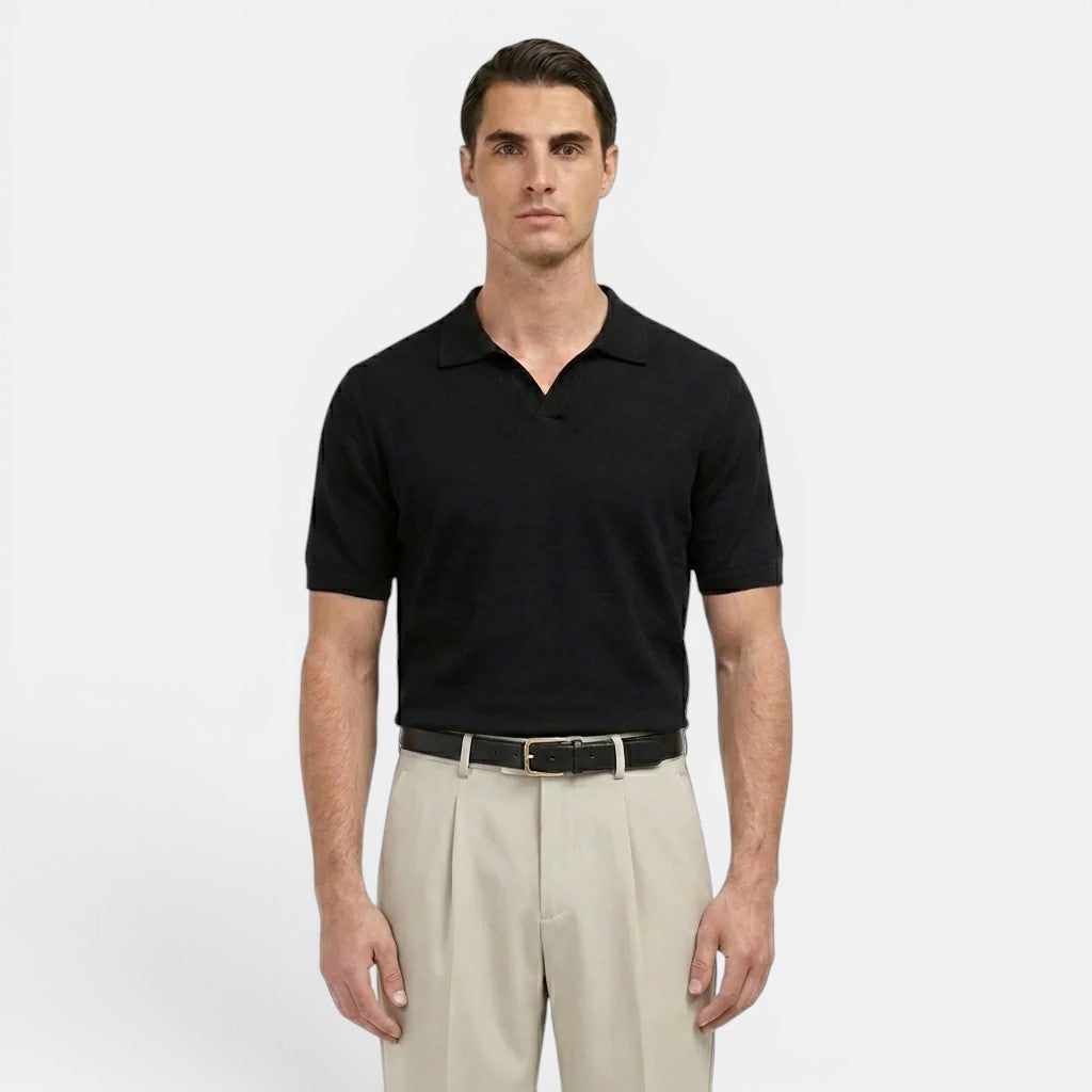 Men's Pleated Straight-Leg Trousers – Kalanzo