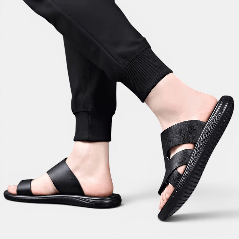 Men's Comfortable Leather Sandals – Kalanzo
