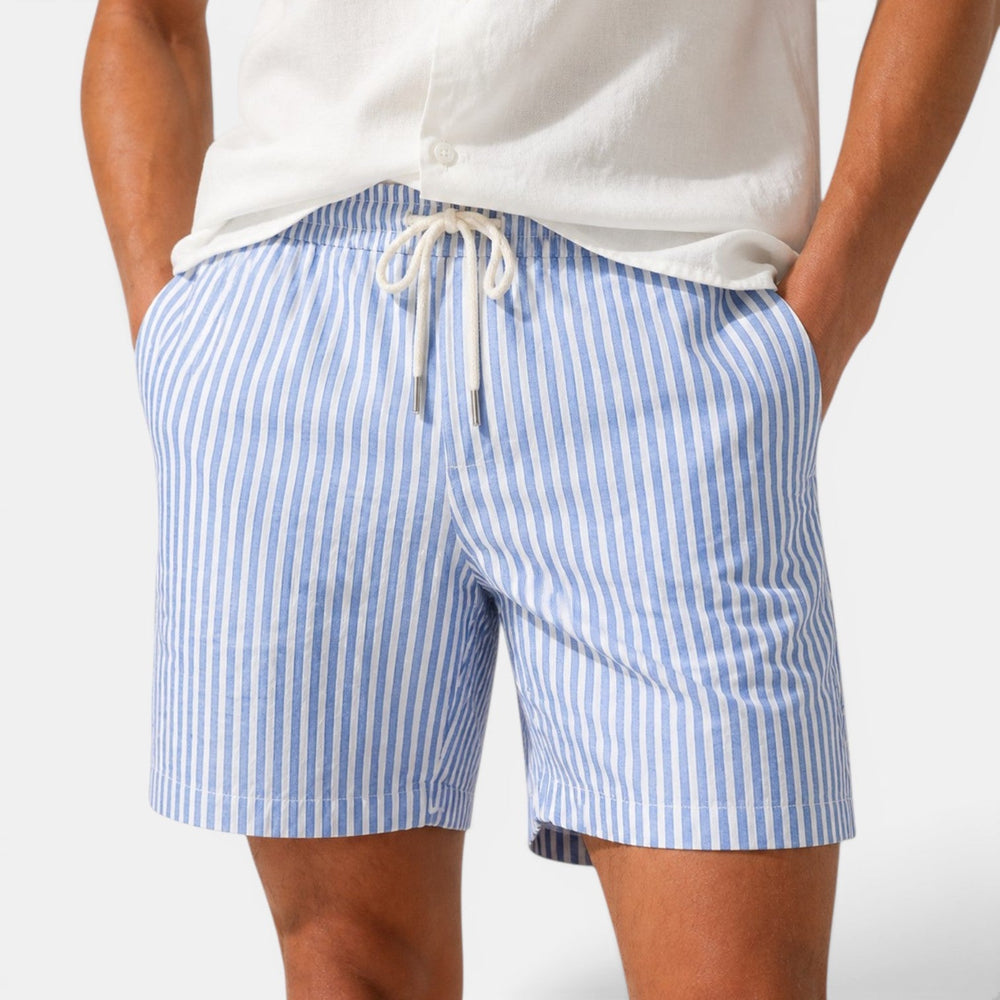 Men's Striped Linen Shorts – Kalanzo