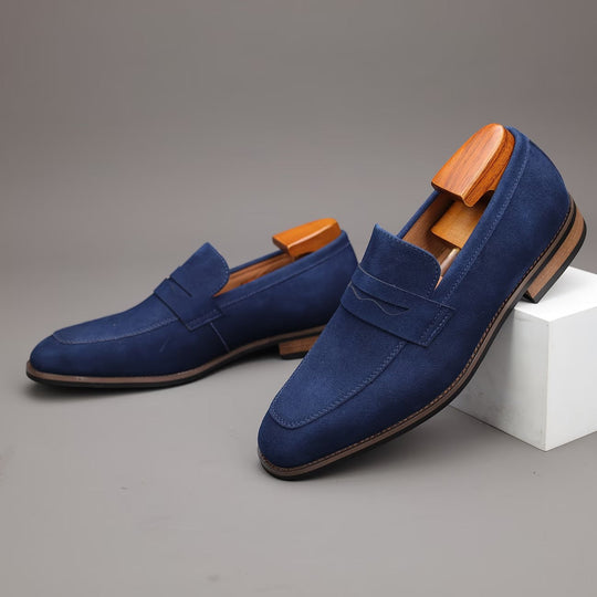 Men's Suede Penny Summer Loafers – Kalanzo