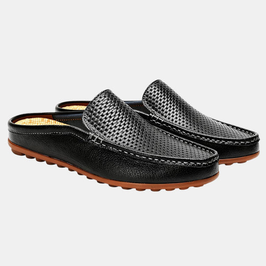 Men's Leather Mule Summer Sandals – Kalanzo