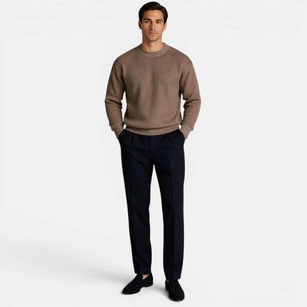Men's Knit Crewneck Sweater – Kalanzo