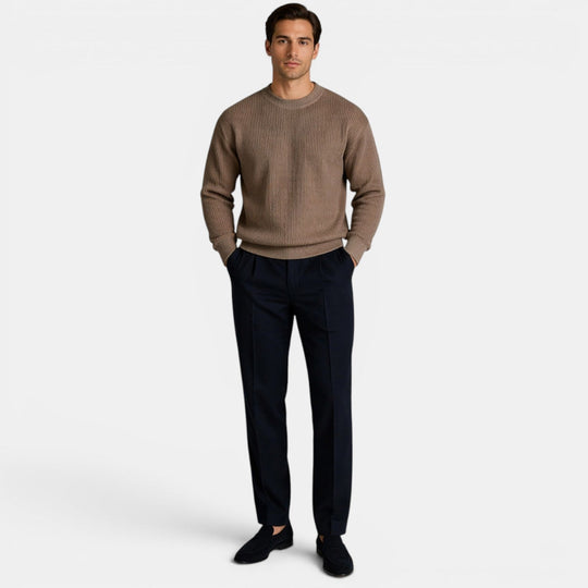 Men's Knit Crewneck Sweater – Kalanzo