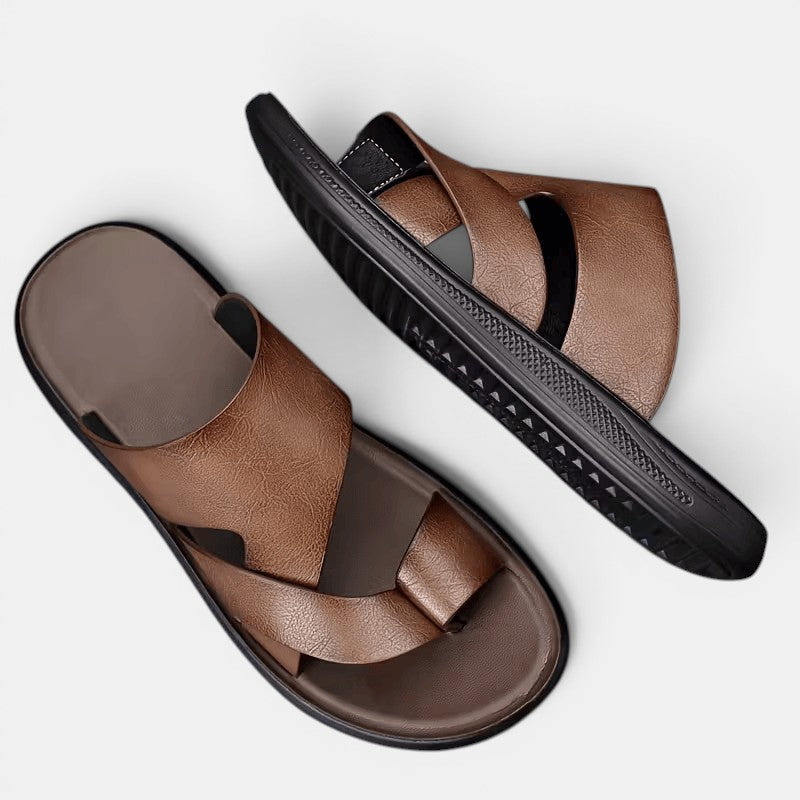 Men's Comfortable Leather Sandals – Kalanzo