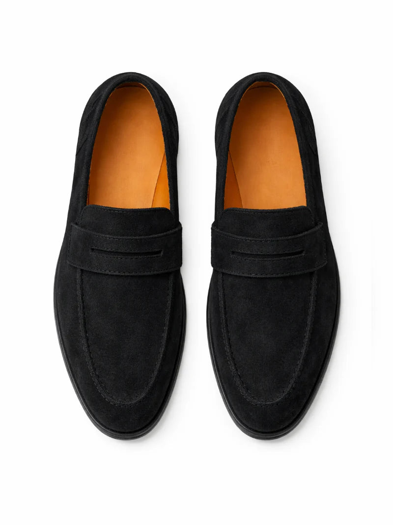 Men's Suede Leather Driving Loafers | Lightweight Slip-On