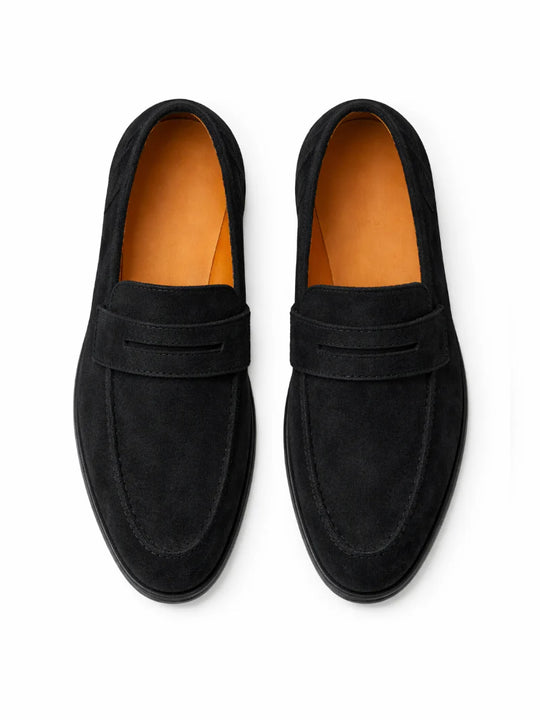 Men's Suede Leather Driving Loafers | Lightweight Slip-On