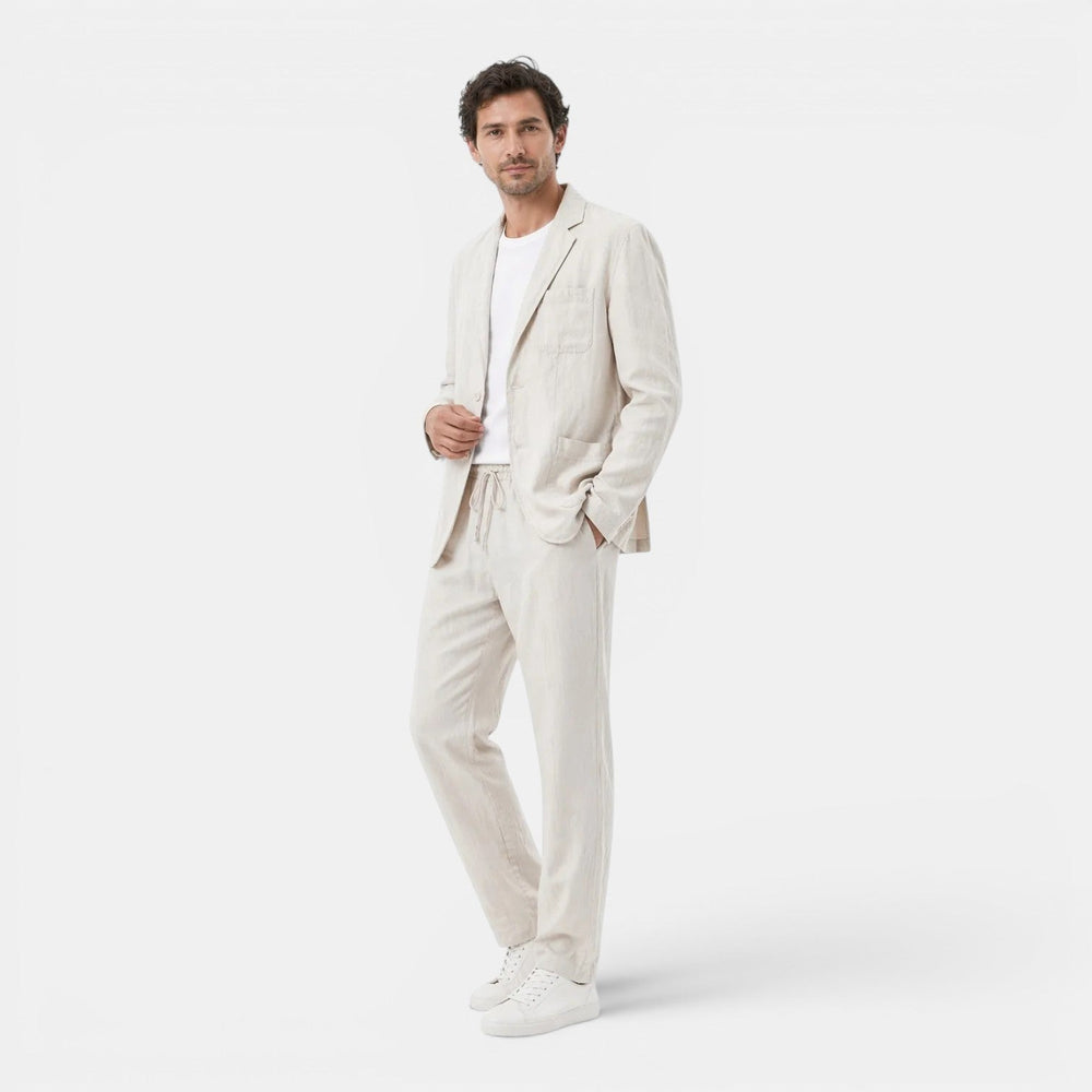 Men's Breathable Linen Two-Piece Suit – Kalanzo