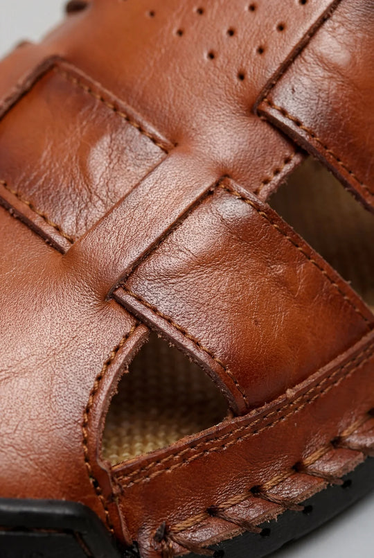 Men's Leather Sandals | Lightweight Summer Walking Shoes