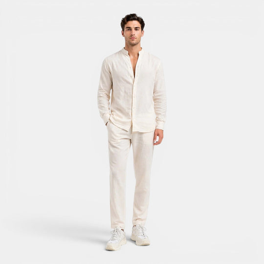 Men's Relaxed Linen Two-Piece Set – Kalanzo