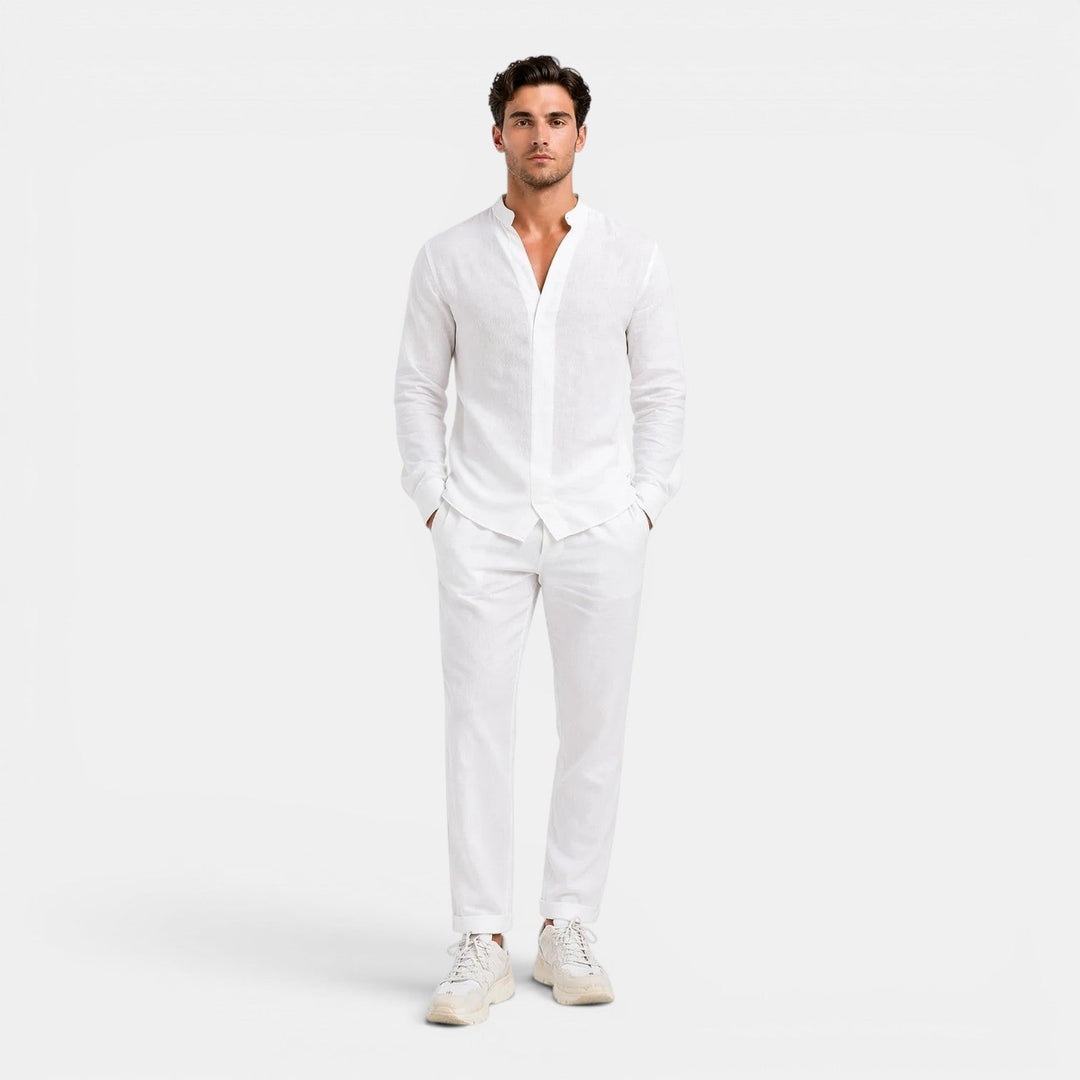 Men's Relaxed Linen Two-Piece Set – Kalanzo
