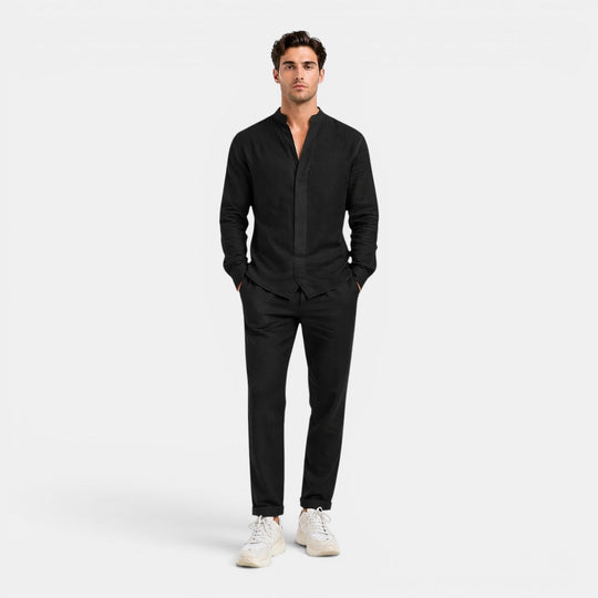 Men's Relaxed Linen Two-Piece Set – Kalanzo