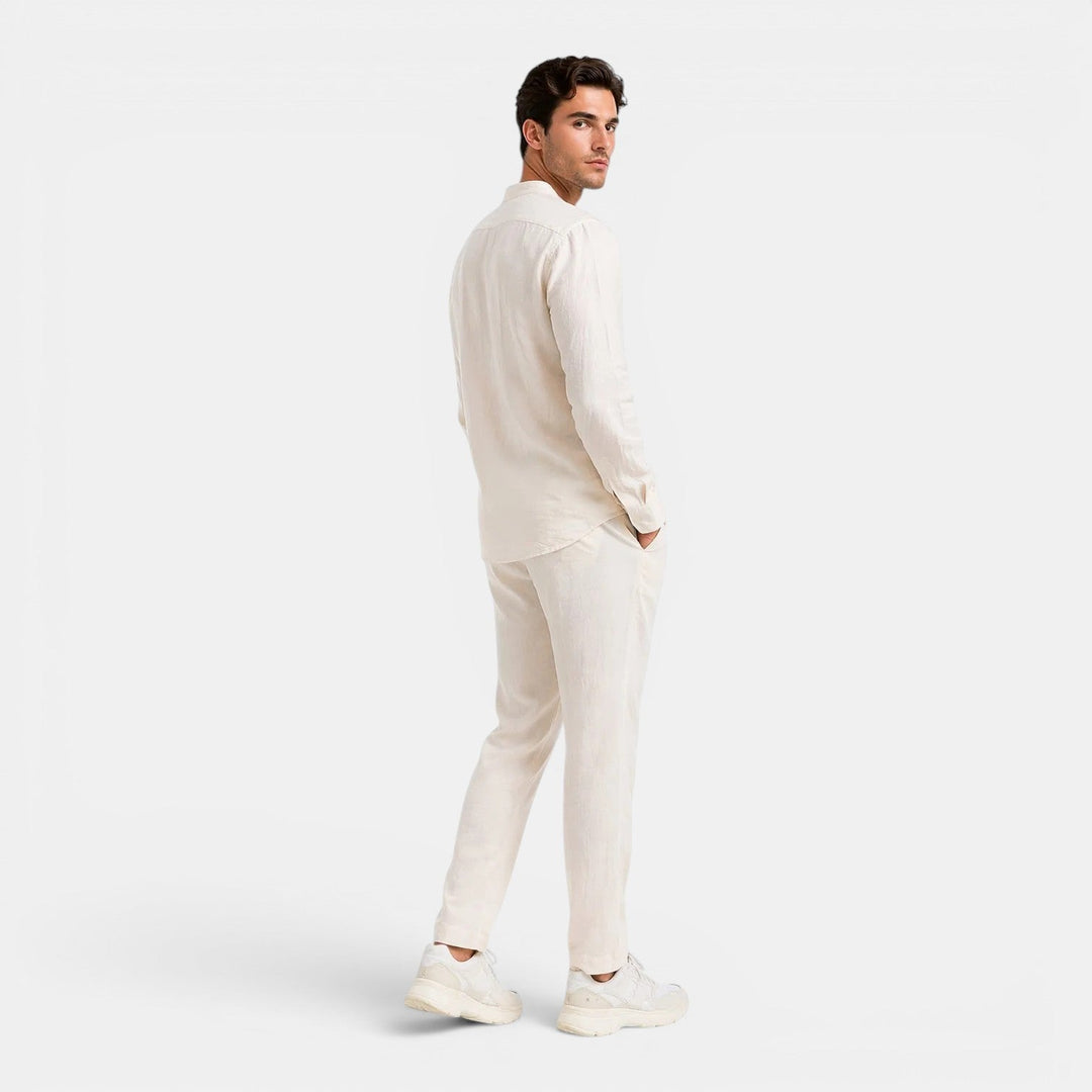 Men's Relaxed Linen Two-Piece Set – Kalanzo