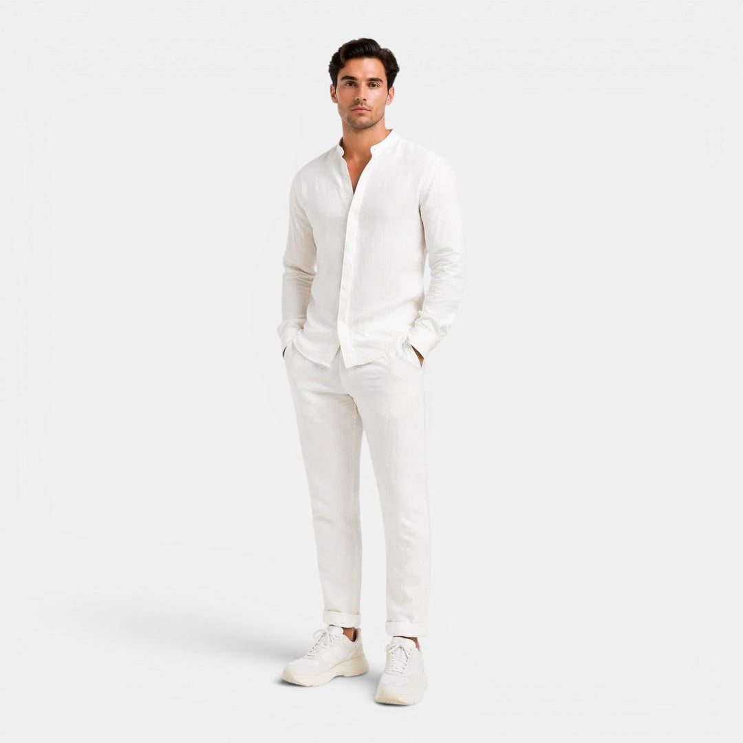 Men's Relaxed Linen Two-Piece Set – Kalanzo