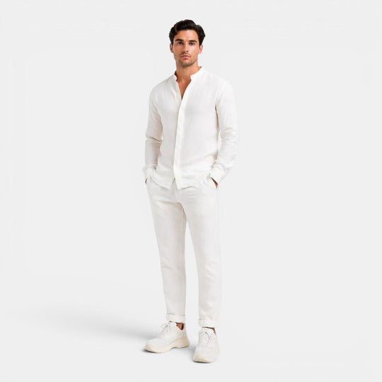 Men's Relaxed Linen Two-Piece Set – Kalanzo