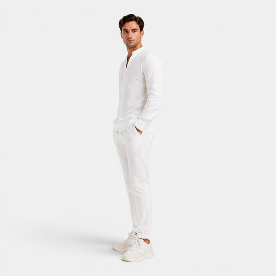 Men's Relaxed Linen Two-Piece Set – Kalanzo