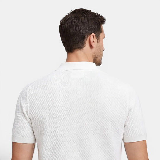 Men's Slim-Fit Knit Polo Shirt – Kalanzo