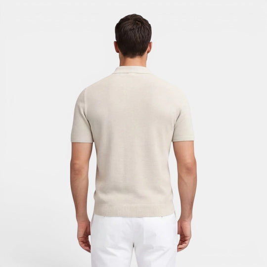 Men's Slim-Fit Knit Polo Shirt – Kalanzo