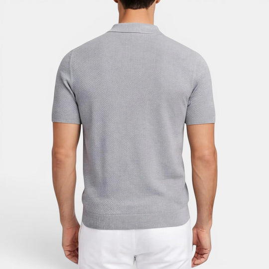 Men's Slim-Fit Knit Polo Shirt – Kalanzo