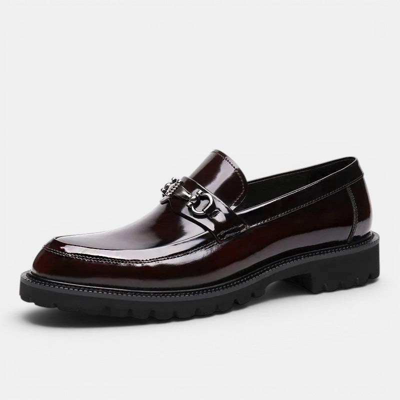 Men's Leather Lug Sole Horsebit Loafer – Kalanzo