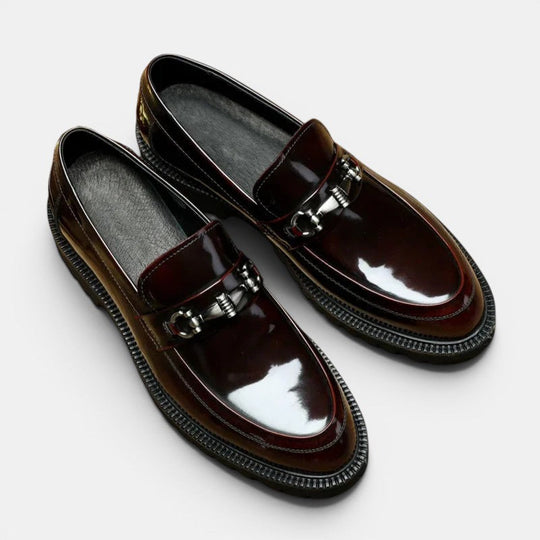 Men's Leather Lug Sole Horsebit Loafer – Kalanzo