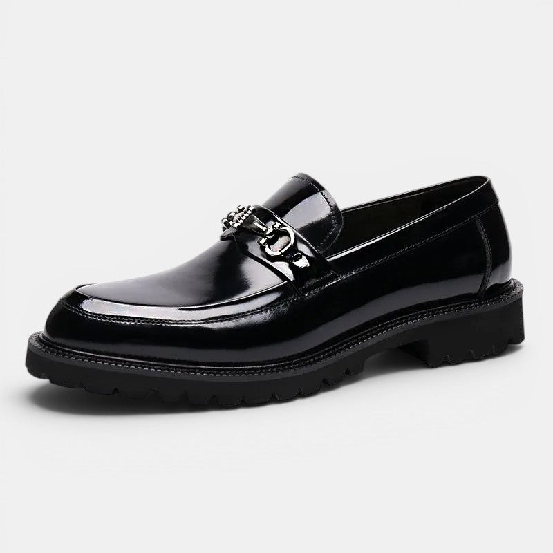Men's Leather Lug Sole Horsebit Loafer – Kalanzo