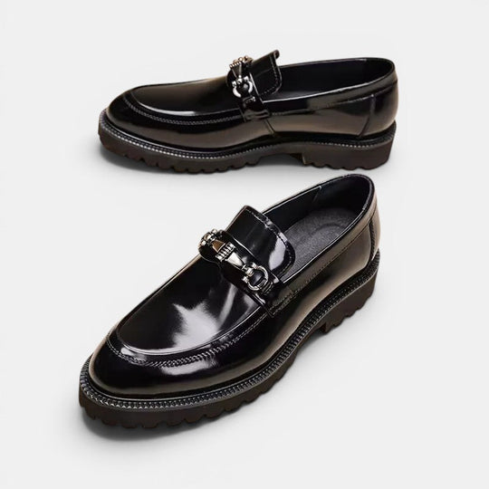 Men's Leather Lug Sole Horsebit Loafer – Kalanzo