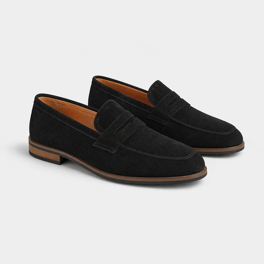 Men's Suede Penny Summer Loafers – Kalanzo