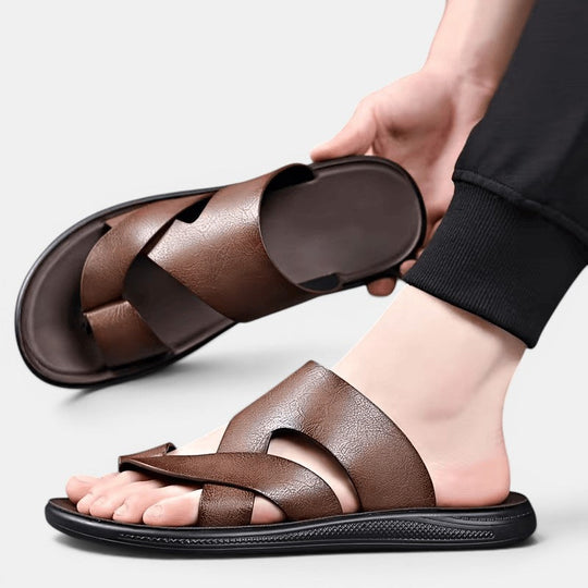 Men's Comfortable Leather Sandals – Kalanzo