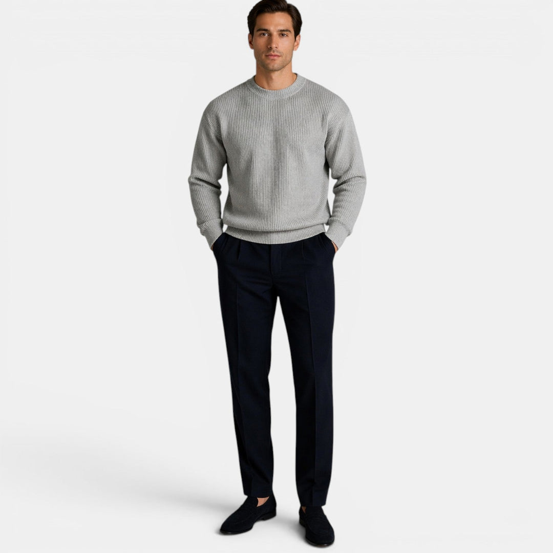 Men's Knit Crewneck Sweater – Kalanzo