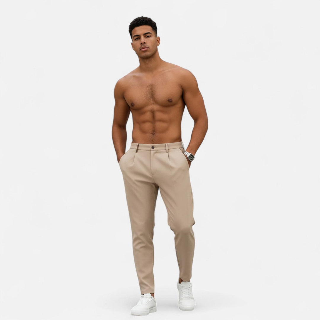 Men's Classic Pleated Business Trousers – Kalanzo