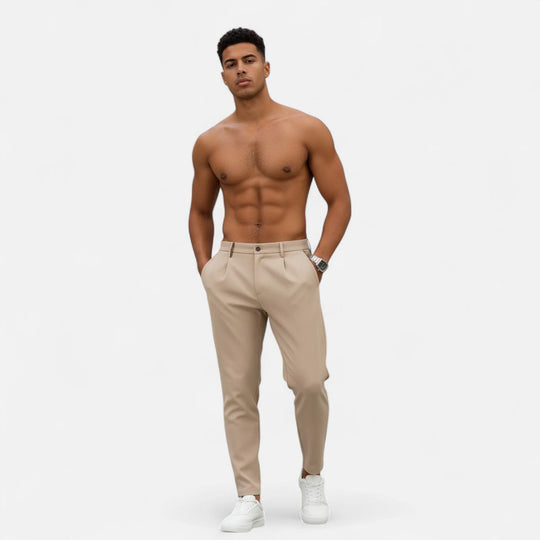 Men's Classic Pleated Business Trousers – Kalanzo