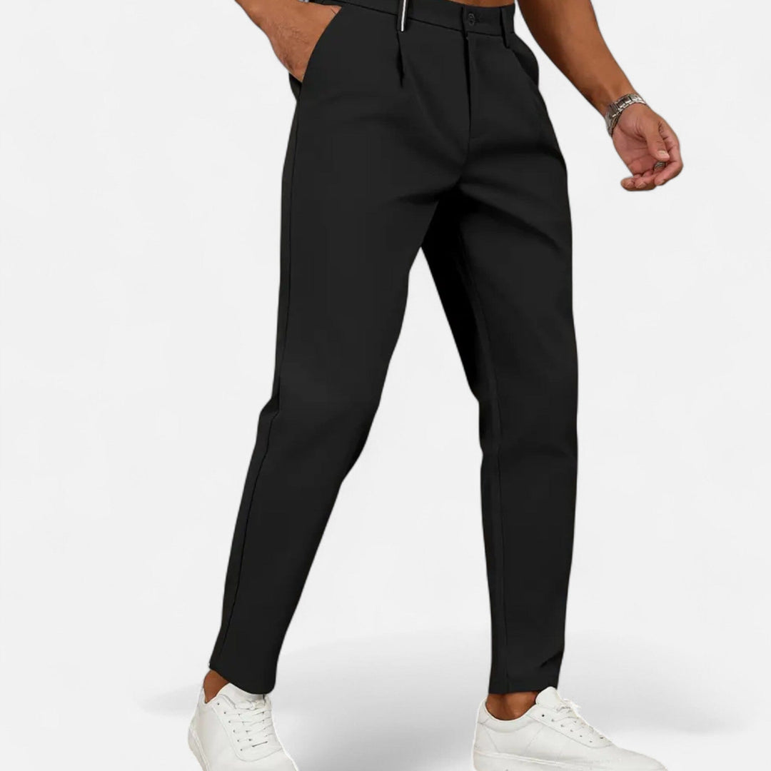 Men's Classic Pleated Business Trousers – Kalanzo
