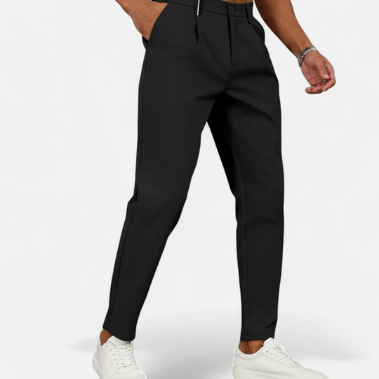 Men's Classic Pleated Business Trousers – Kalanzo