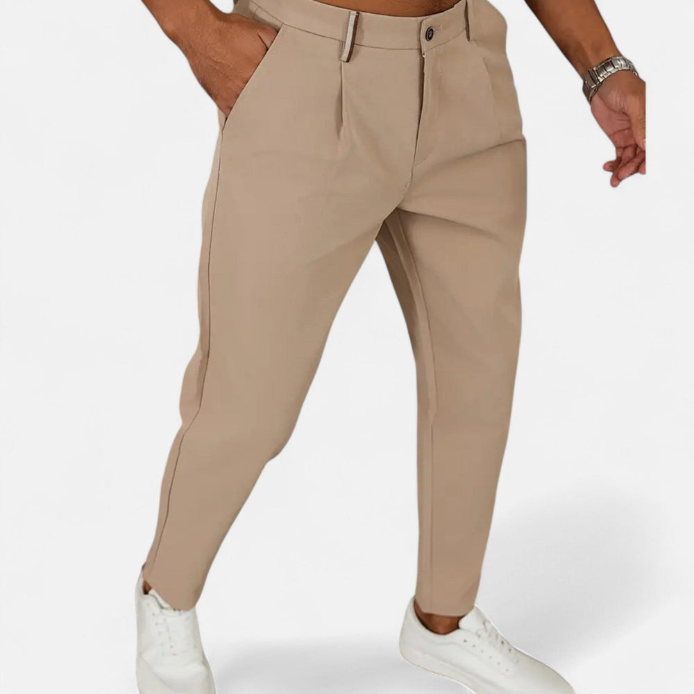 Men's Classic Pleated Business Trousers – Kalanzo