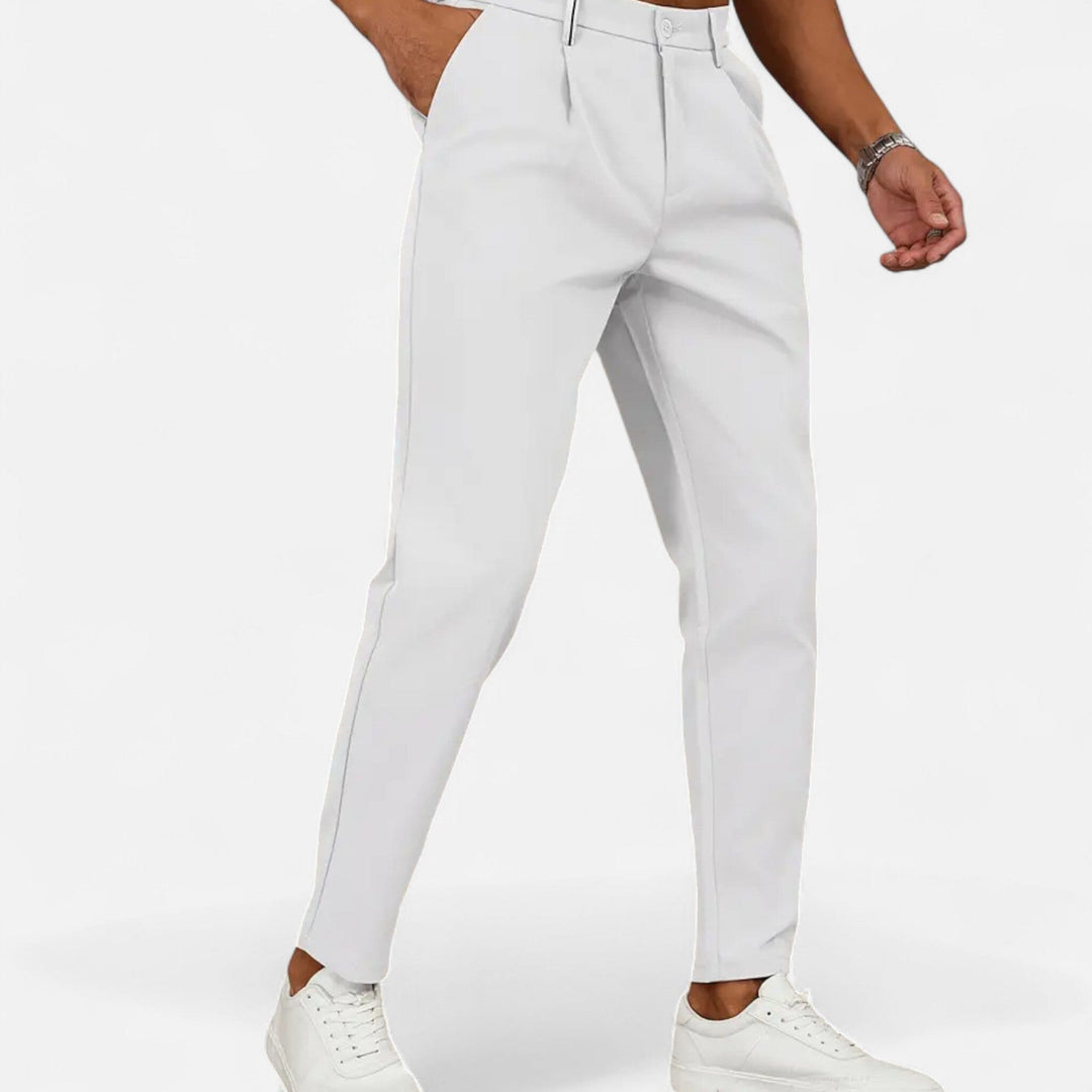 Men's Classic Pleated Business Trousers – Kalanzo