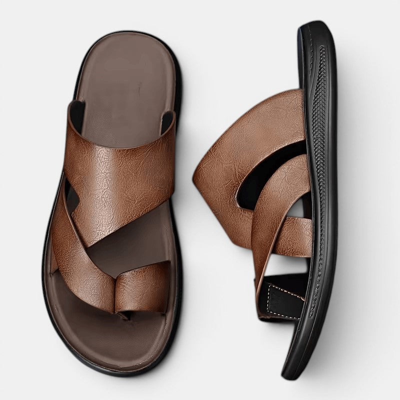 Men's Comfortable Leather Sandals – Kalanzo