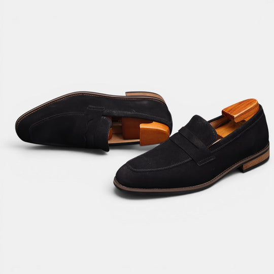Men's Suede Penny Summer Loafers – Kalanzo