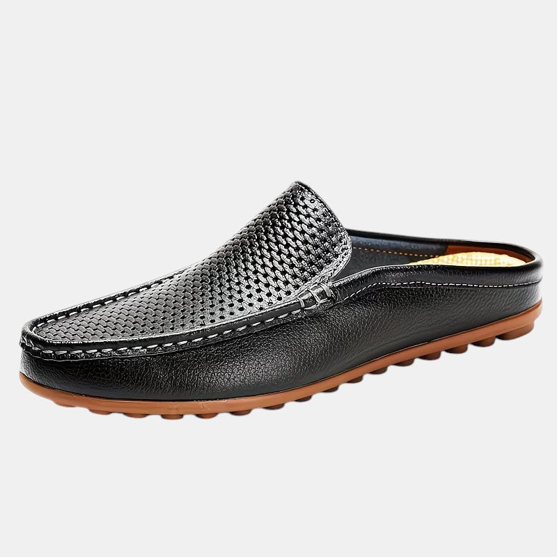 Men's Leather Mule Summer Sandals – Kalanzo