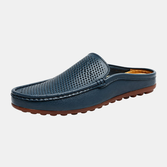 Men's Leather Mule Summer Sandals – Kalanzo