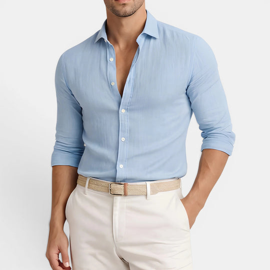 Men's Breathable Linen Shirt – Kalanzo