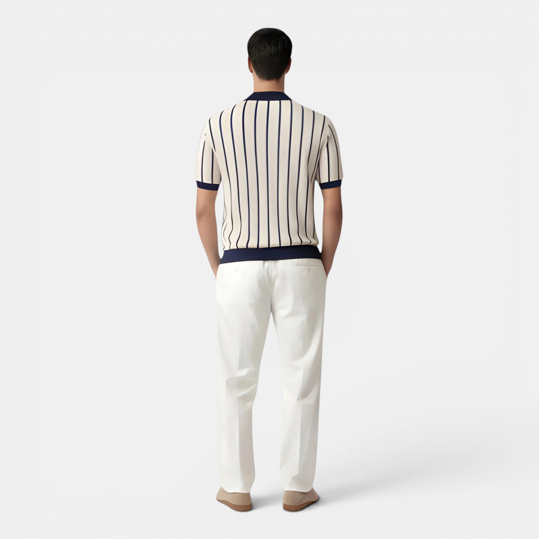 Men's Striped Knit Shirt – Kalanzo