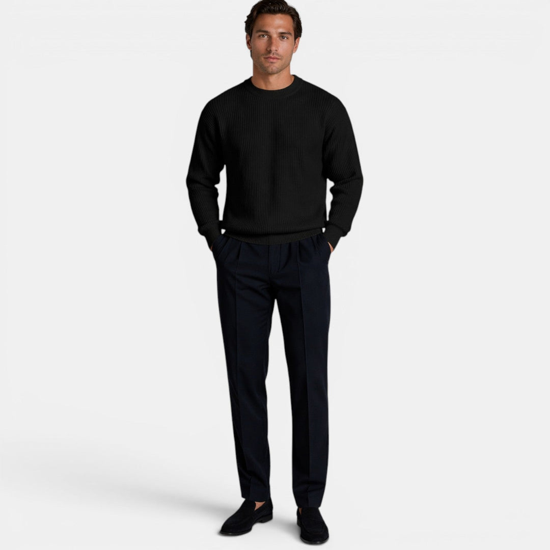 Men's Knit Crewneck Sweater – Kalanzo