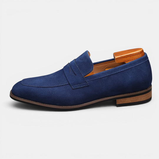 Men's Suede Penny Summer Loafers – Kalanzo